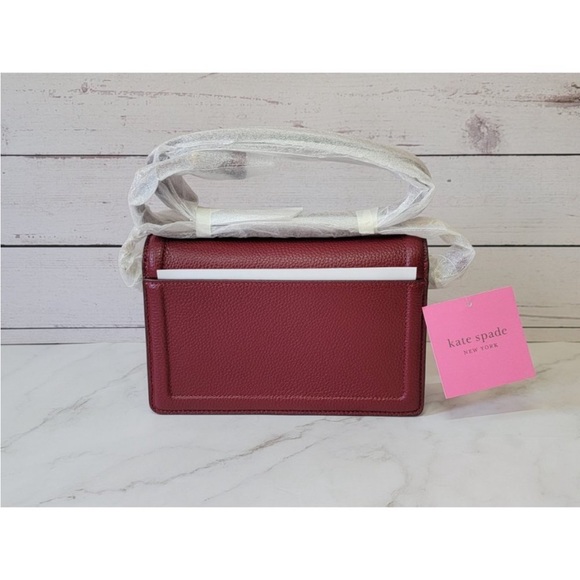 Kate spade New York Knot Pebbled Leather Flap Crossbody - Picture 6 of 9